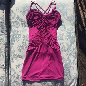 Bebe Purple Mini Dress